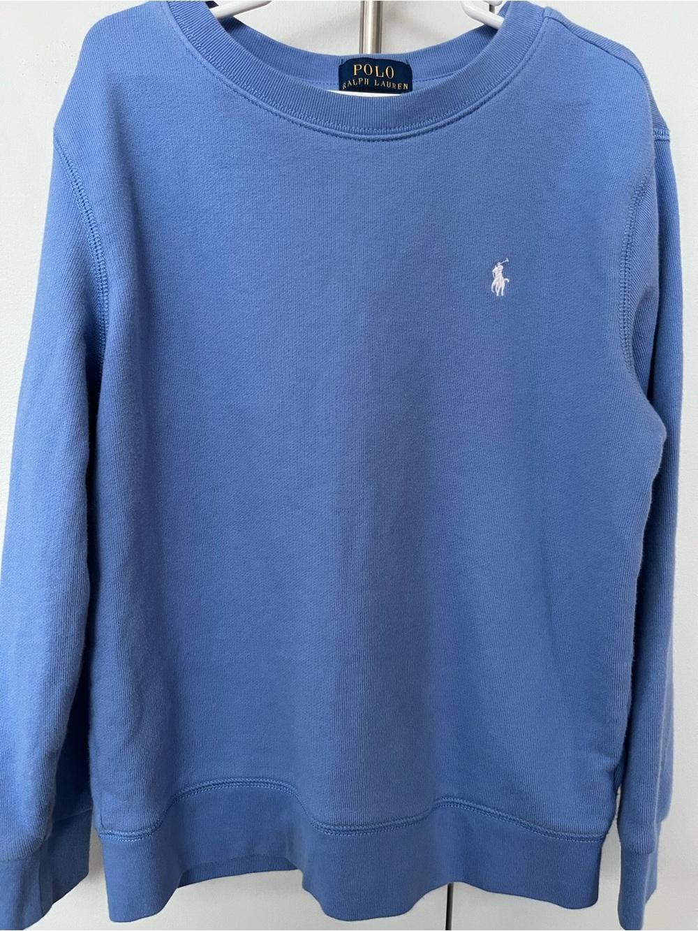 Polo by Ralph Lauren Light Blue Crewneck Sweatshirt- Size 7